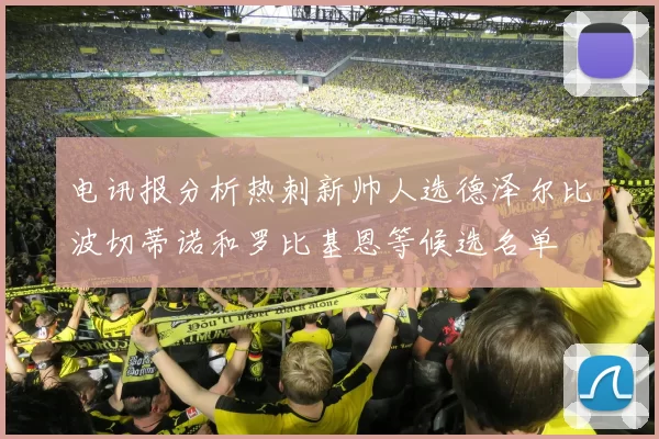 电讯报分析热刺新帅人选德泽尔比波切蒂诺和罗比基恩等候选名单